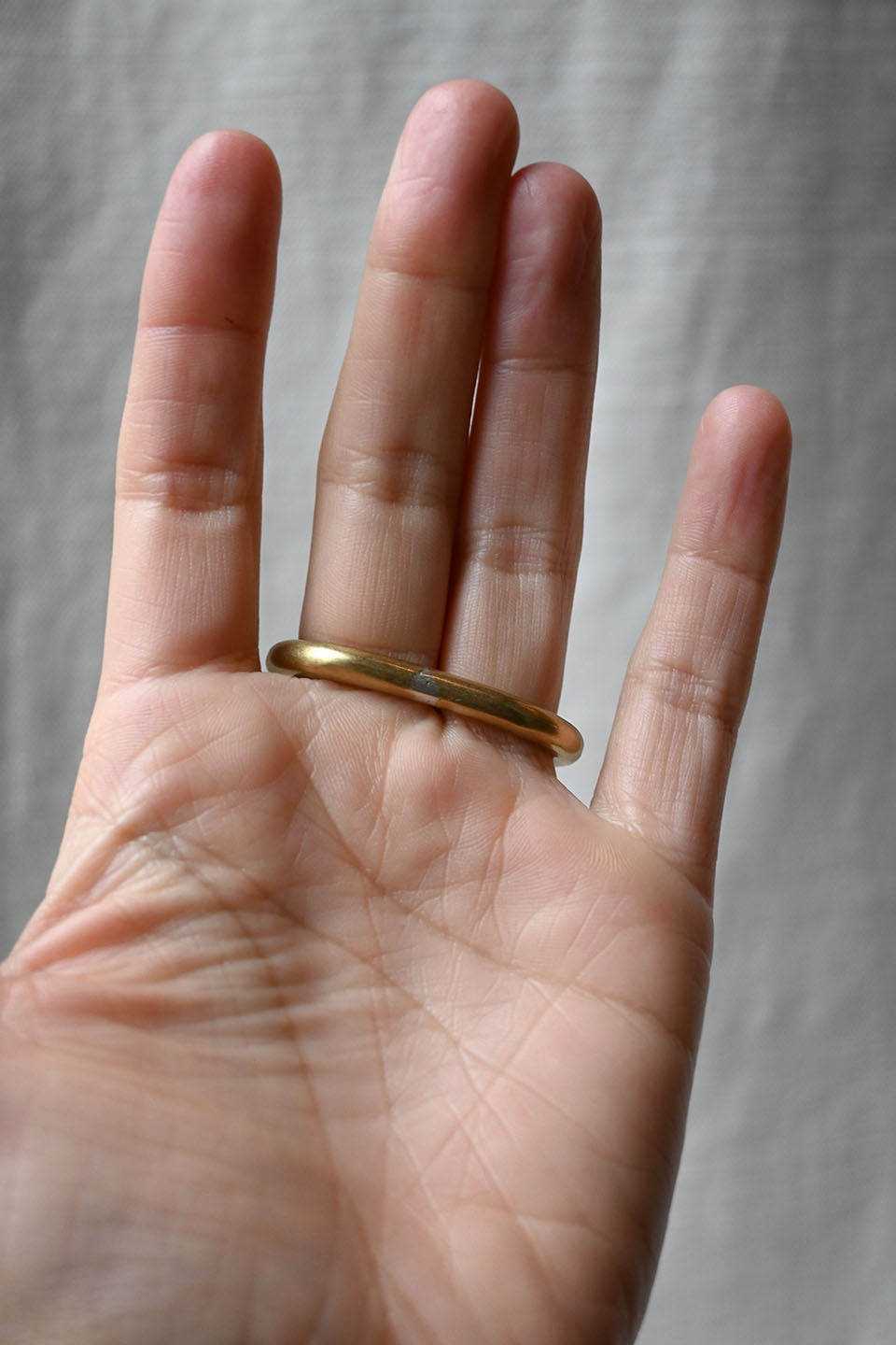 Two Finger Ring Brass