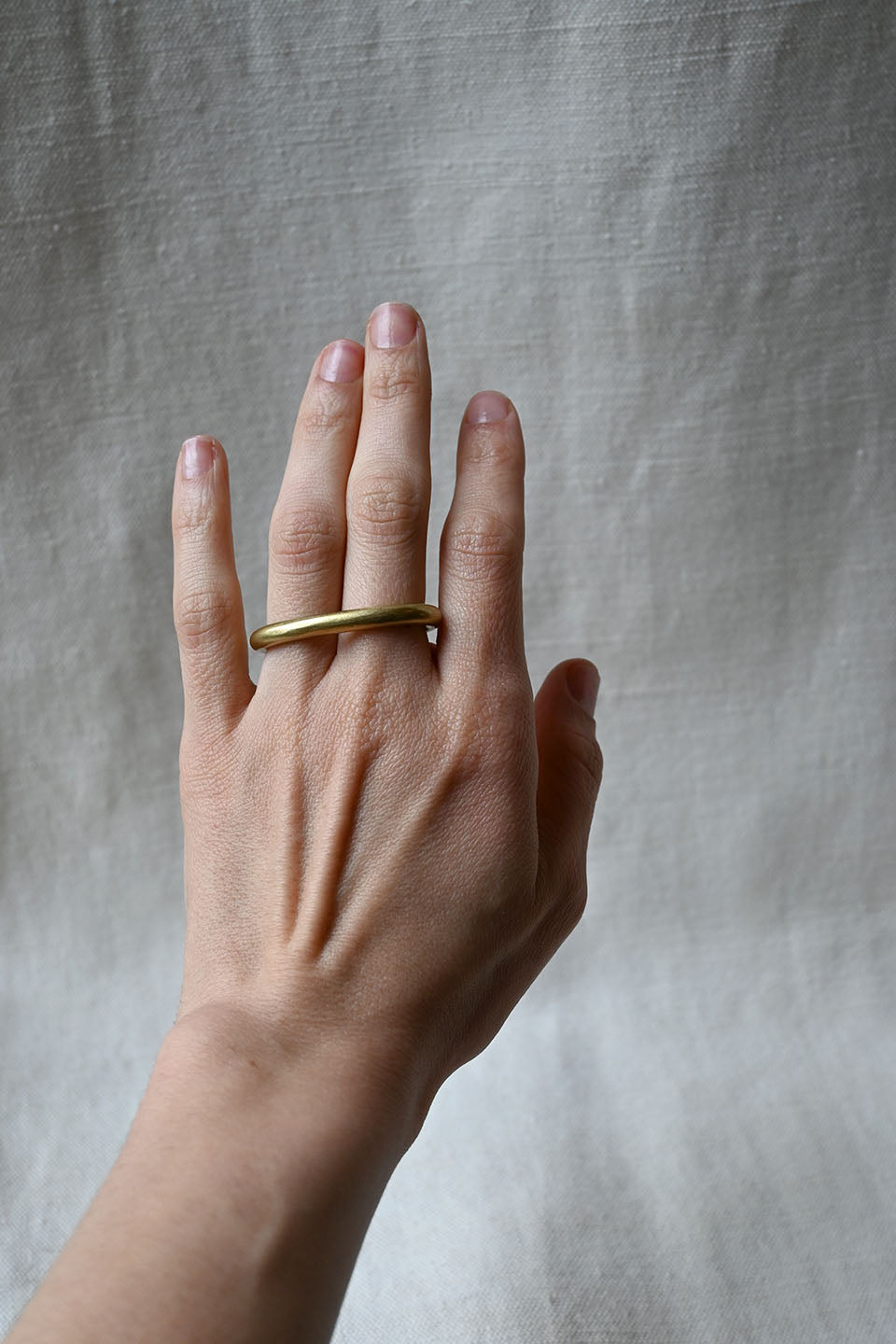 Two Finger Ring Brass