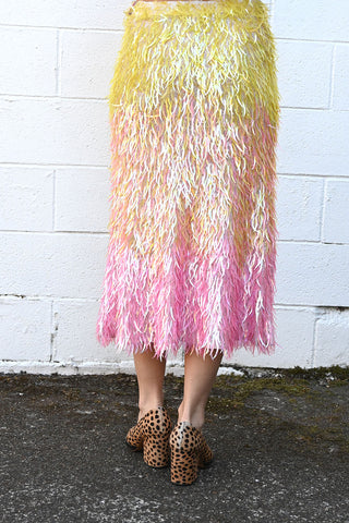 Sequined Fringe Skirt