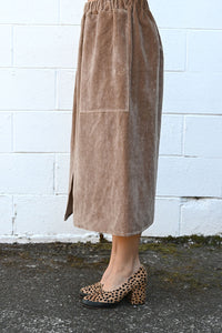 Skip Skirt in Washed Velvet