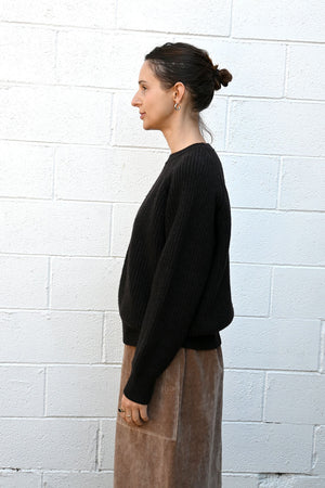 Pully Sweater Dark Brown