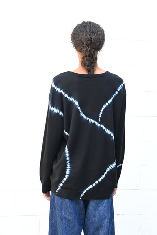 Cashmere Seamless Wide Cardigan Black Line