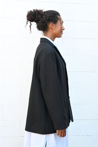 Long Wool and Linen Jacket