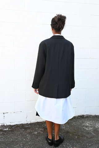 Long Wool and Linen Jacket