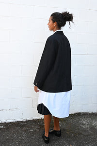 Long Wool and Linen Jacket