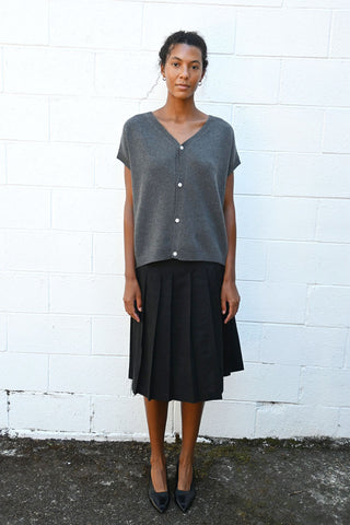 Gilet Over Mixcash in Grey