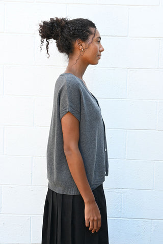 Gilet Over Mixcash in Grey
