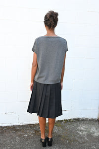 Gilet Over Mixcash in Grey