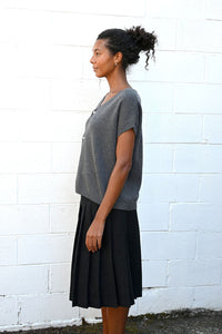 Gilet Over Mixcash in Grey