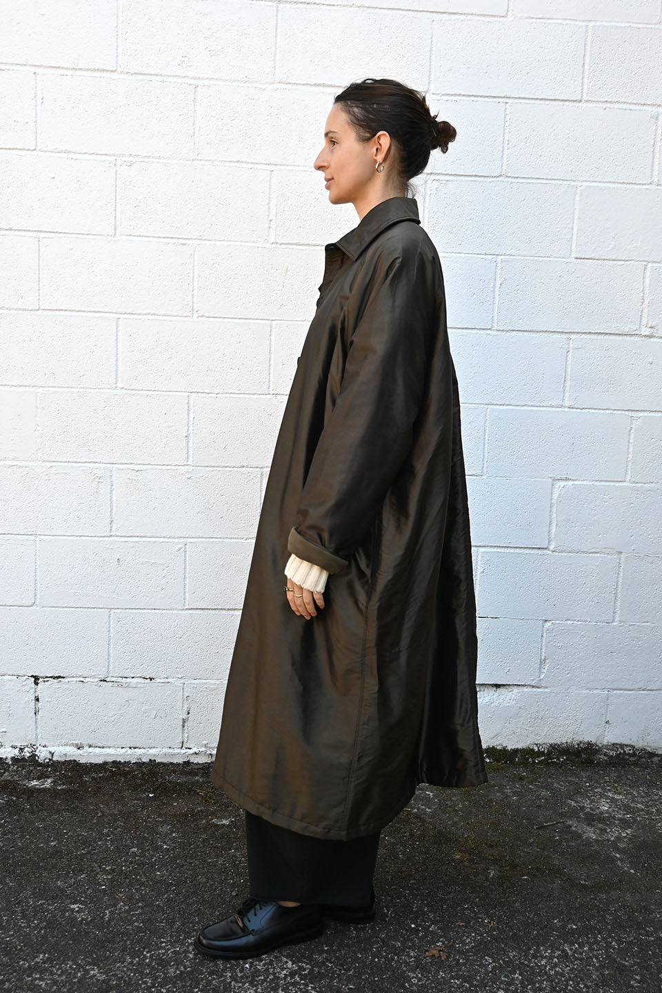 Silk Fleece Lined Coat