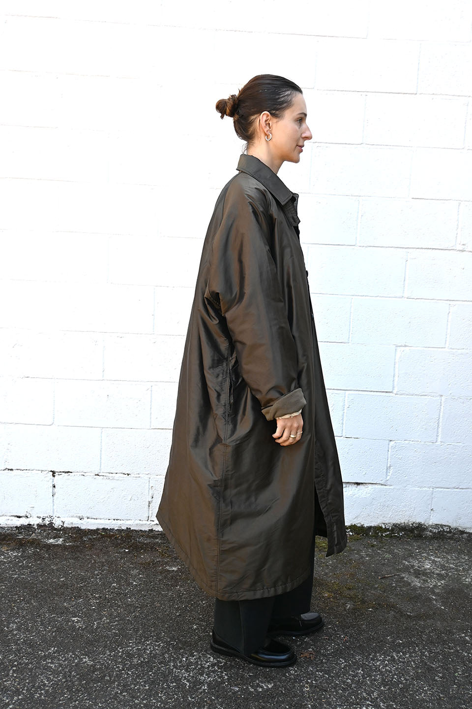 Silk Fleece Lined Coat