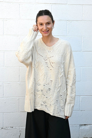 Textured Pullover Natural