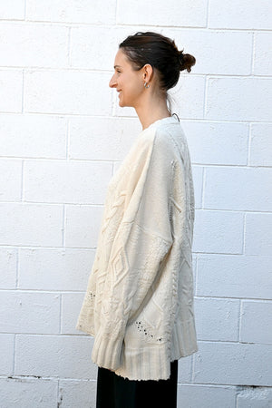 Textured Pullover Natural