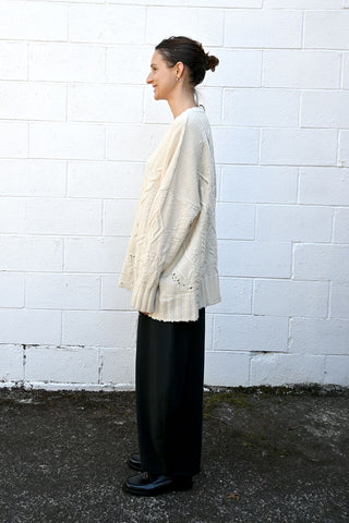 Textured Pullover Natural