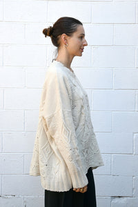 Textured Pullover Natural