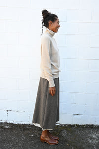 Eco Wool Herringbone Skirt
