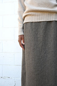 Eco Wool Herringbone Skirt
