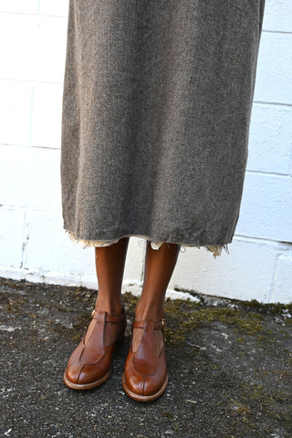 Eco Wool Herringbone Skirt