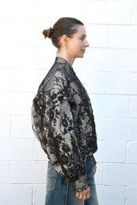 Lace Bomber Jacket