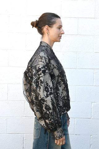 Lace Bomber Jacket