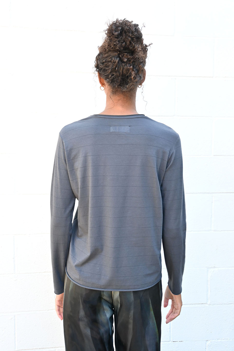 Maglia Agapi Striped Graphite