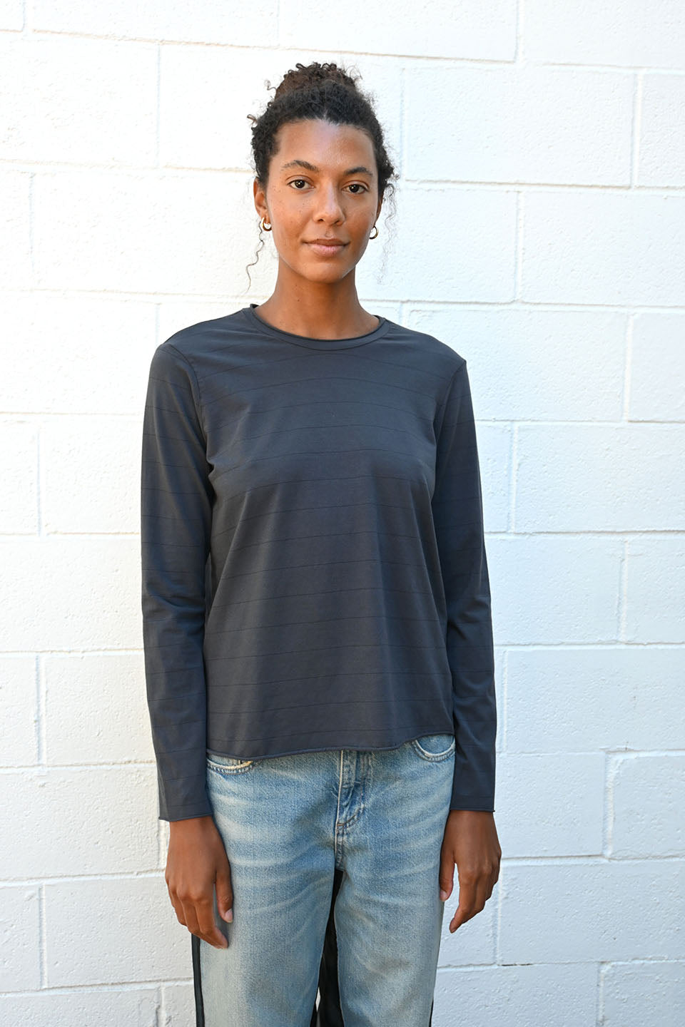 Maglia Agapi Striped Graphite