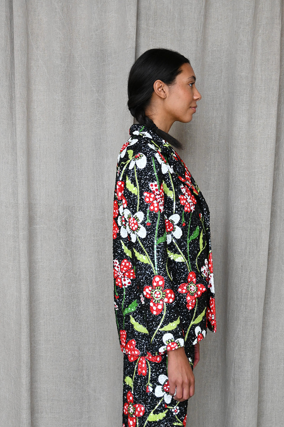 Mod Sequin Floral Jacket