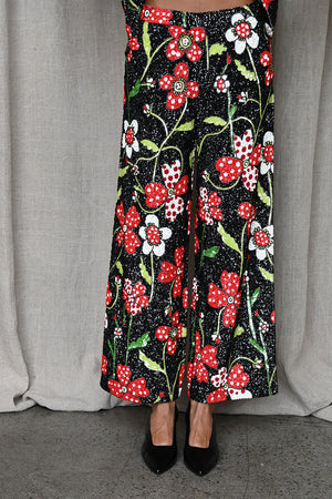 Mod Sequin Floral Pants