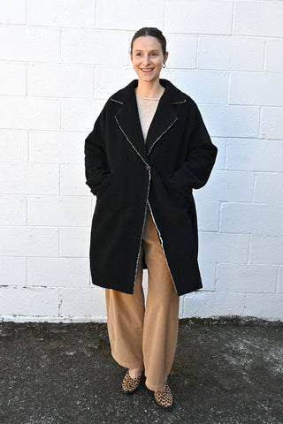 Margurite Coat Black