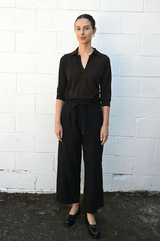Knit Polo Ebony