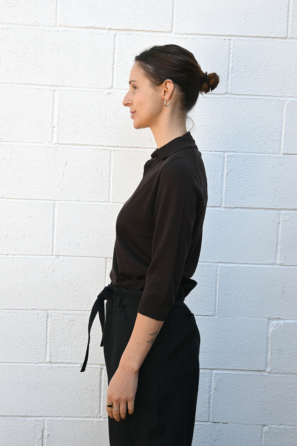 Knit Polo Ebony