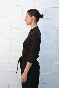 Knit Polo Ebony