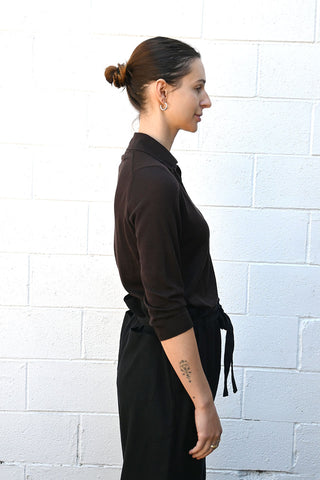 Knit Polo Ebony