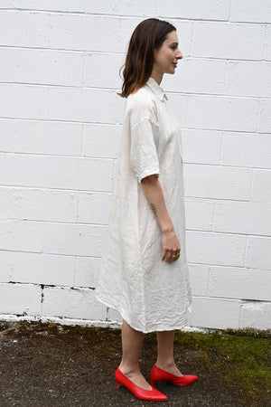 off white linen dress Linen Dress White, off White Dress, Maxi Dress for Women, Fit and Flare Wedding Dress, Long Sleeve Dress, Ruffle Dress, Pleated Dress 0838#