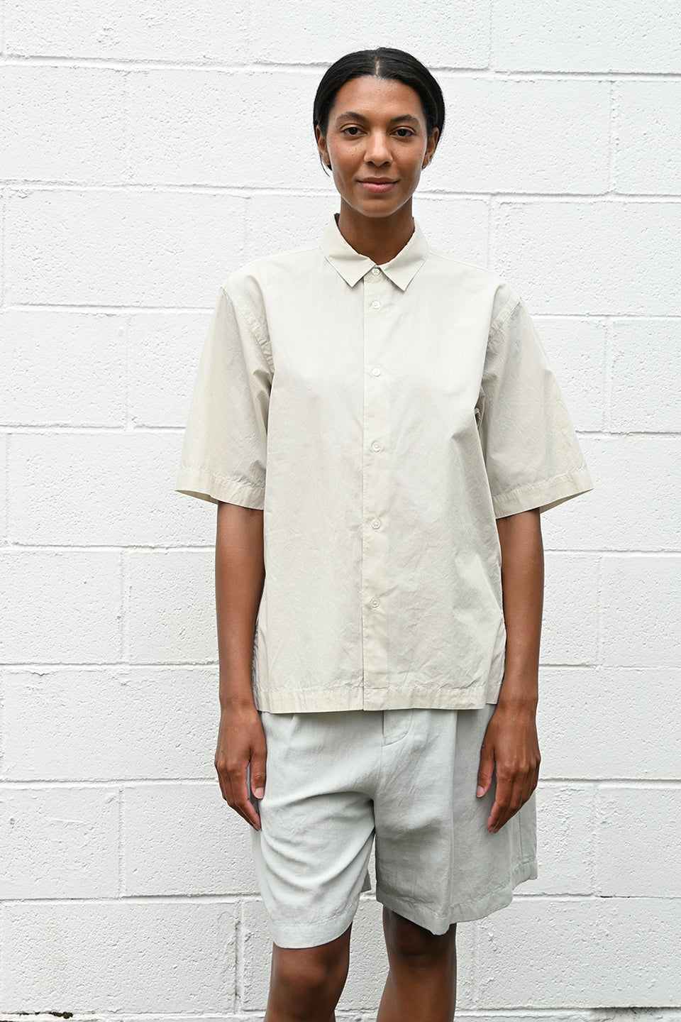 how to shrink a cotton dress Shrink Cotton Lawn Shirt in Beige – Una