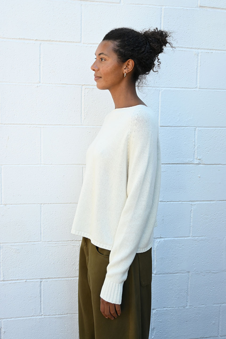 Knitted Pullover White