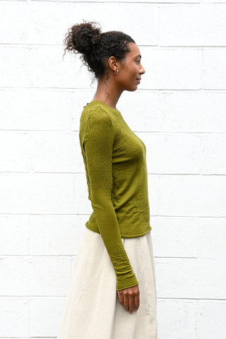 Textured Green Top