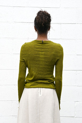 Textured Green Top