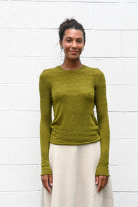 Textured Green Top