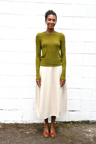 Textured Green Top