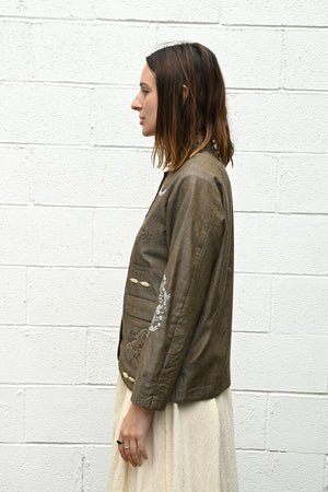 Flower Beads Short Jacket