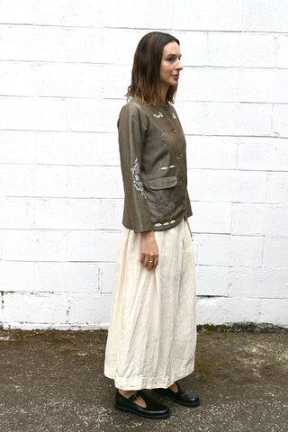Flower Beads Short Jacket