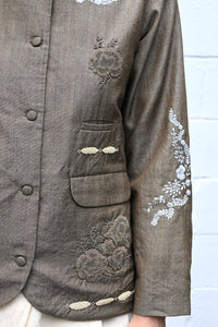 Flower Beads Short Jacket