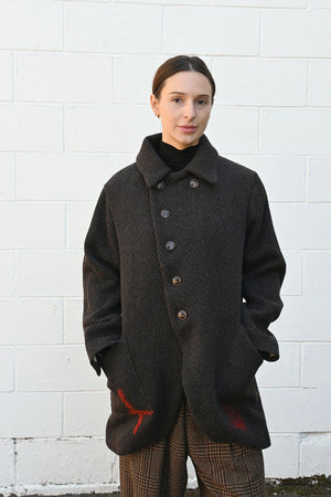 Wool Jacket with Stitch detail