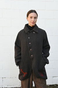 Wool Jacket with Stitch detail