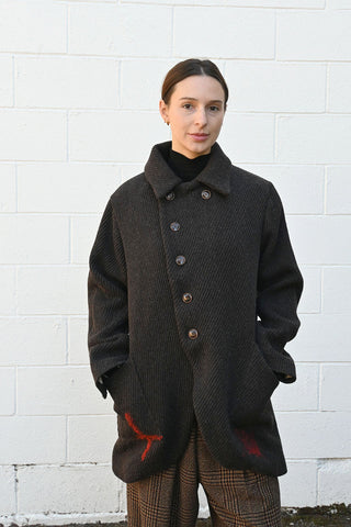 Wool Jacket with Stitch detail