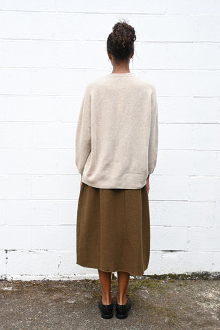 Cardigan in Medium Oatmeal
