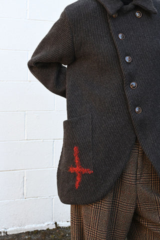 Wool Jacket with Stitch detail