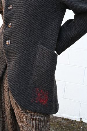 Wool Jacket with Stitch detail