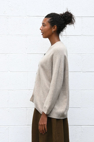 Cardigan in Medium Oatmeal